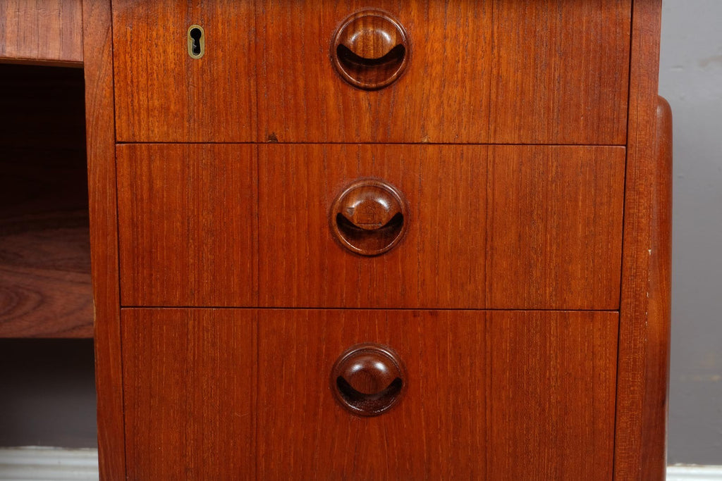 Vintage Danish Mid Century Teak Desk by P.A. Nielsen and Co