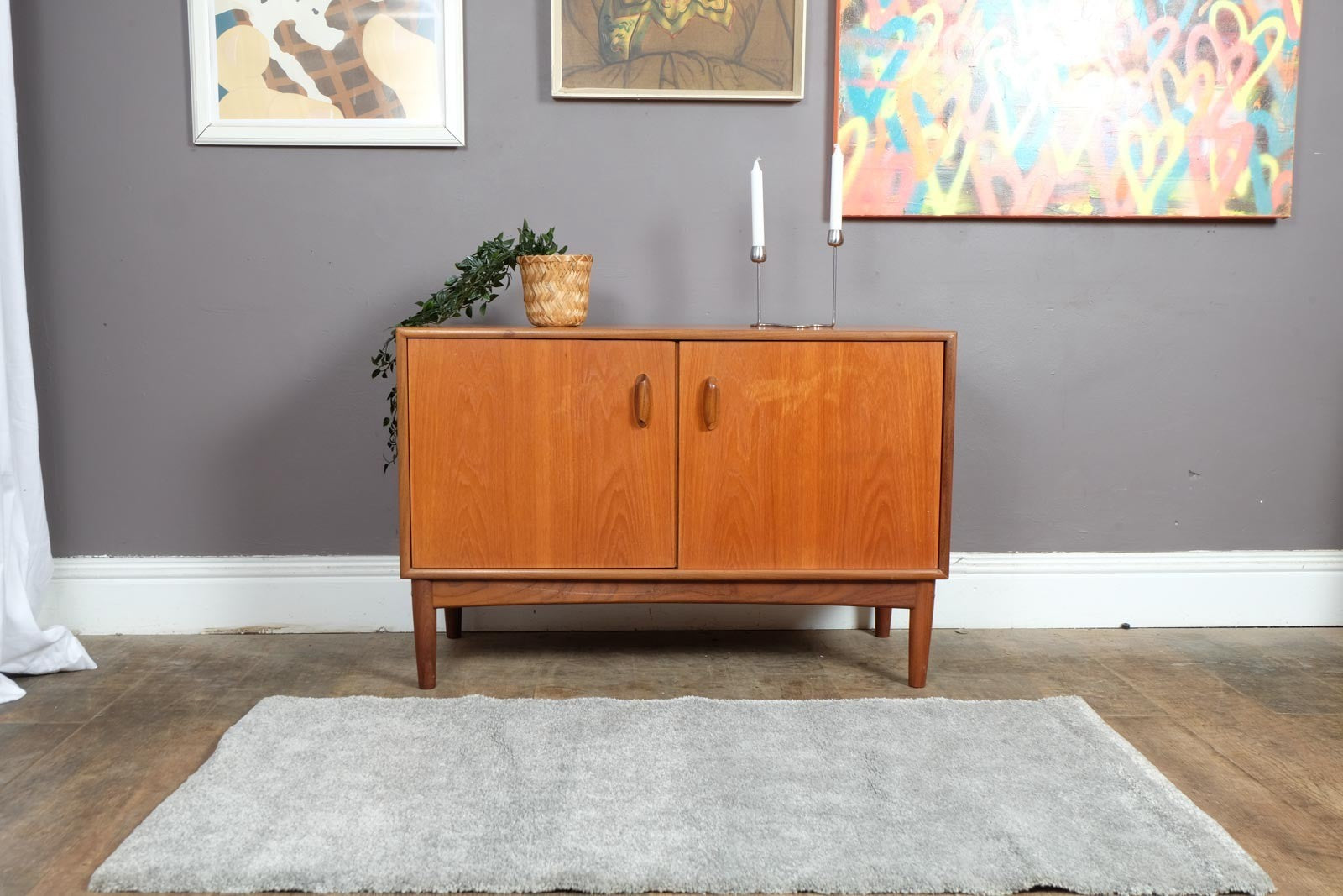 Vintage Retro Small Mid Century Teak G Plan Brasilia Cabinet