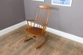 Vintage Retro Mid Century Stoe Danish Style Rocking Chair