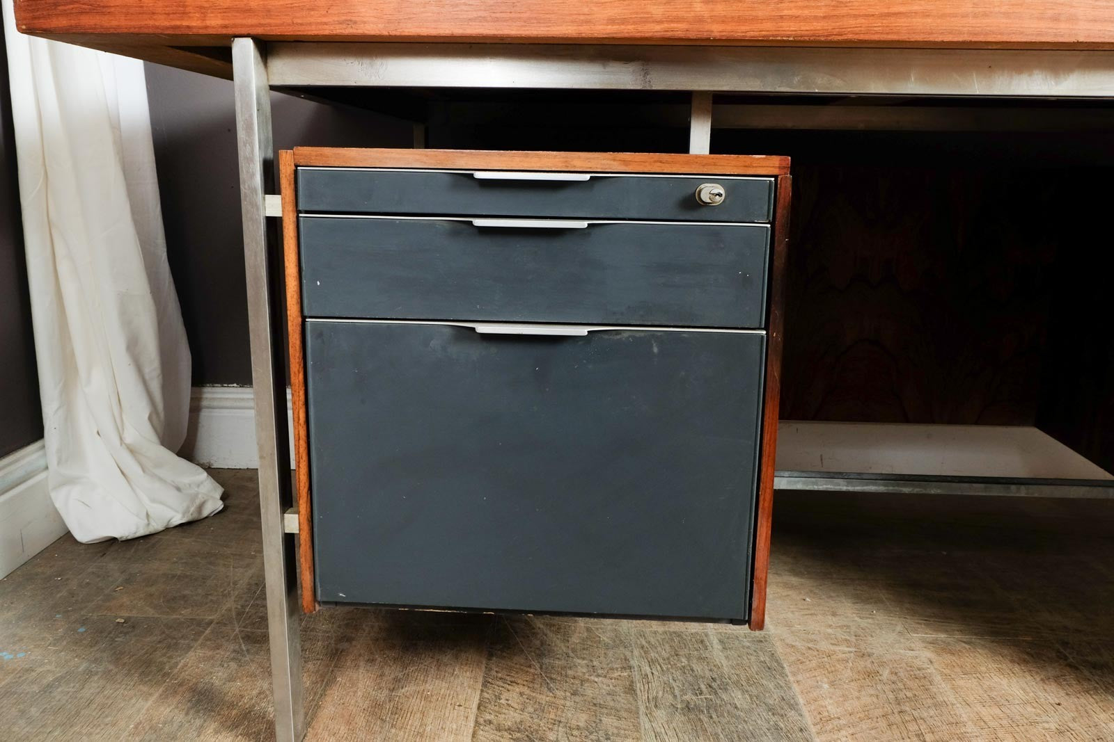 Vintage Retro Mid Century Rosewood Desk by Koenig + Neurath
