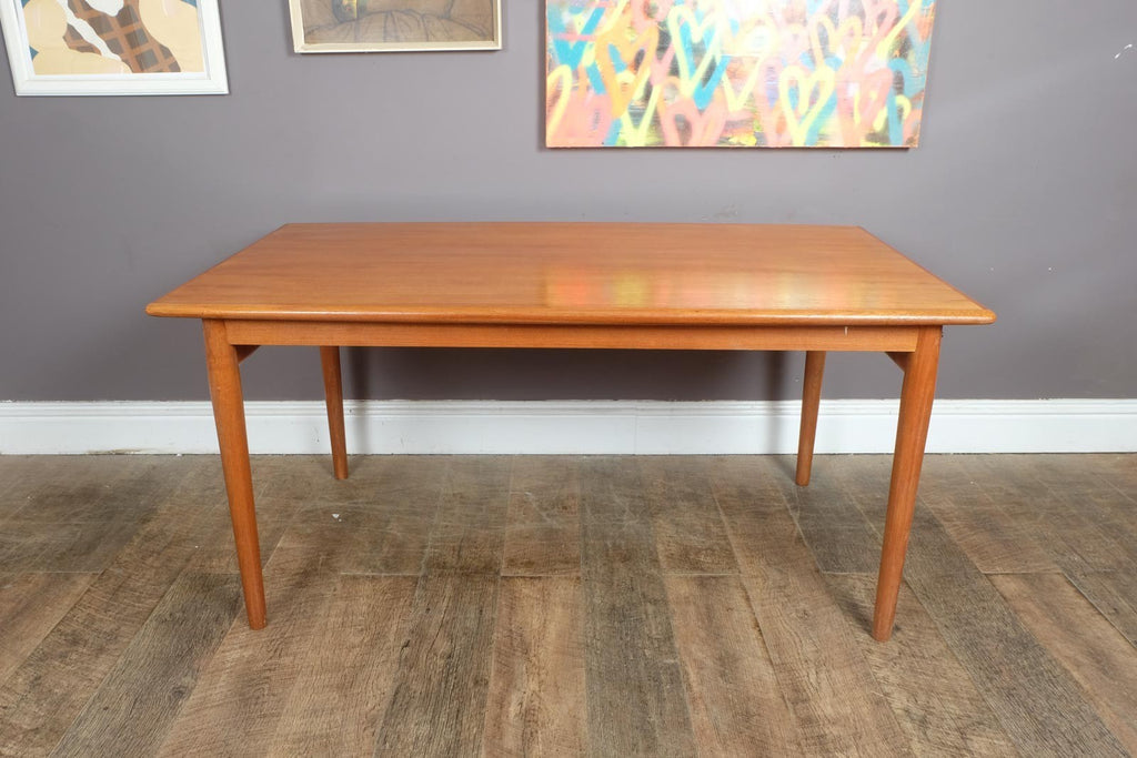 Vintage Retro Danish Teak Extending Dining Table by Gudme mobel Fabrik