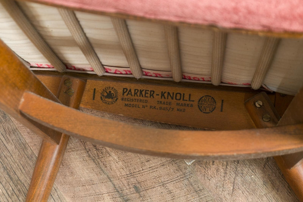 Vintage Retro Parker Knoll Low Bedroom Chair Model