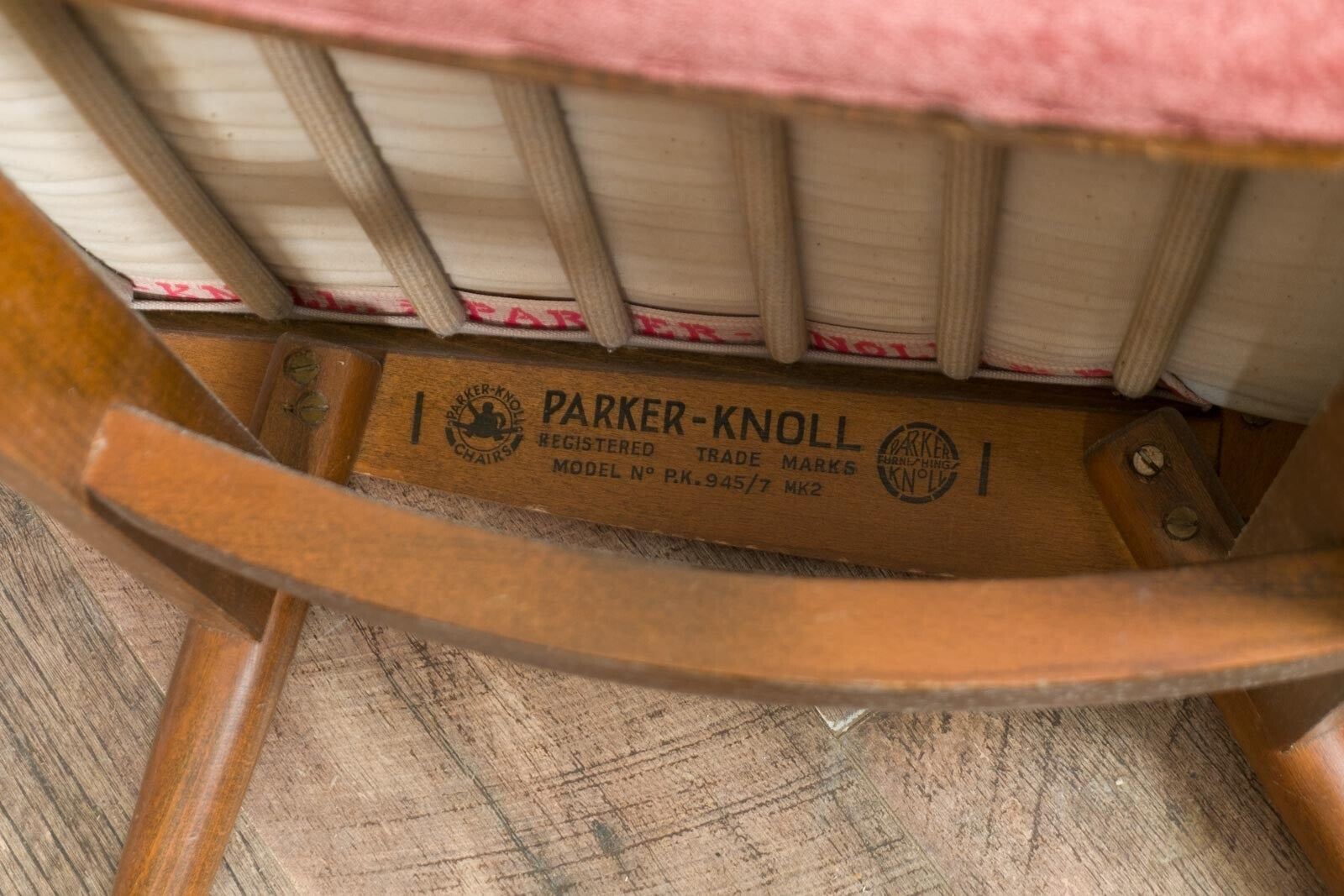 Vintage Retro Parker Knoll Low Bedroom Chair Model