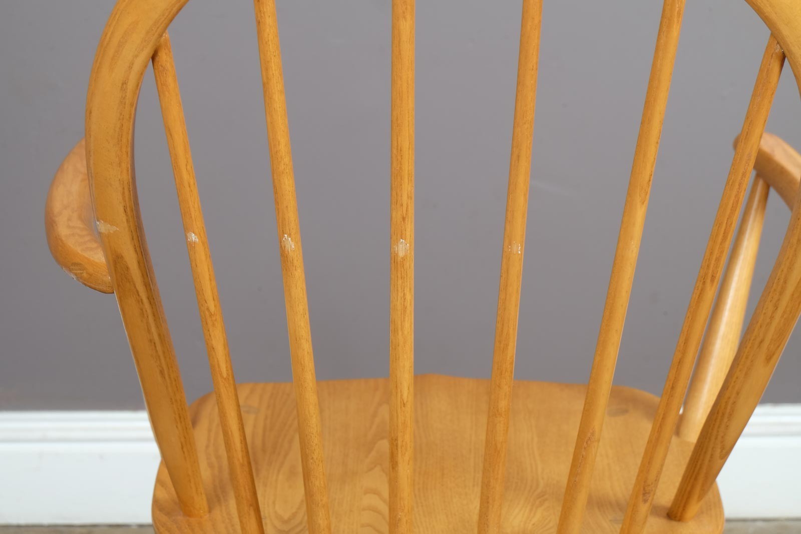 Ercol Windsor Light Elm Carver Dining Chair - New Shape