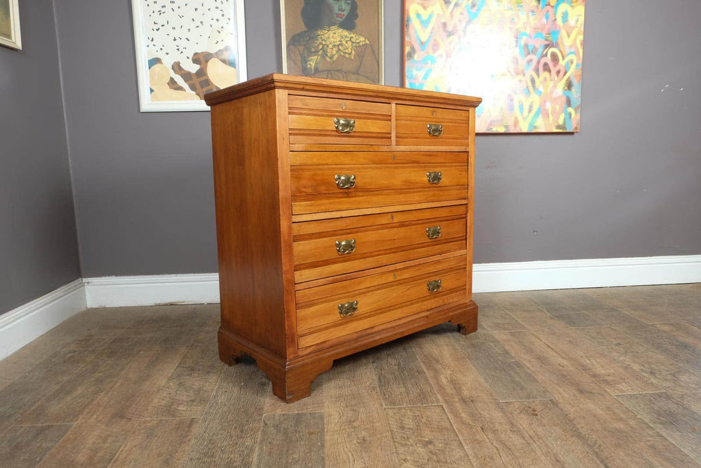 Vintage Edwardian Satinwood Chest of Drawers