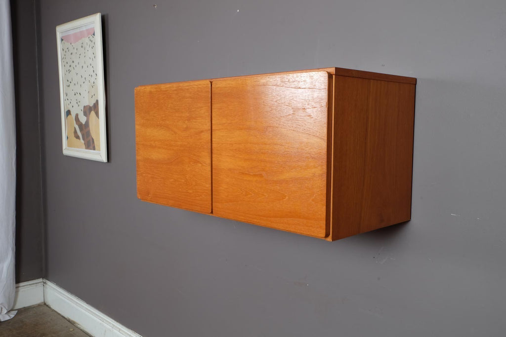 Vintage Retro Beaver and Tapley Teak Floating Cabinet