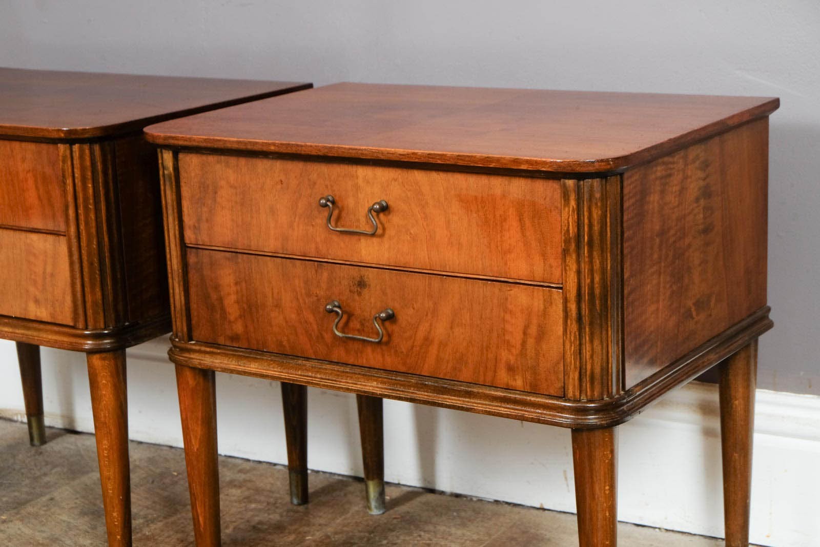 Pair of Vintage Danish Bedside Tables by Edmund Jorgensen for Nakskov