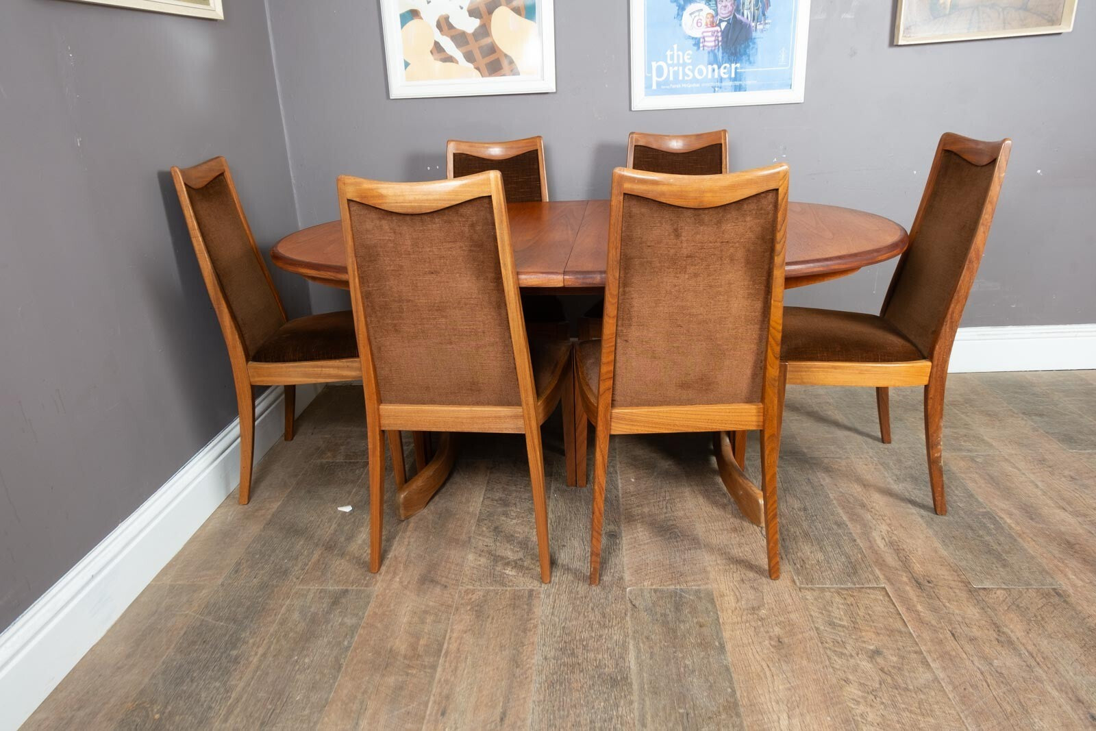Vintage G Plan Fresco Teak Extending Dining Table and 6 Chairs