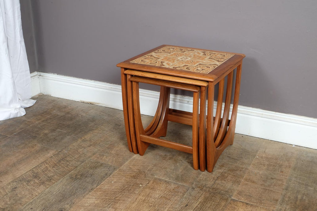 Vintage Retro Mid Century  Tiled nest of Tables