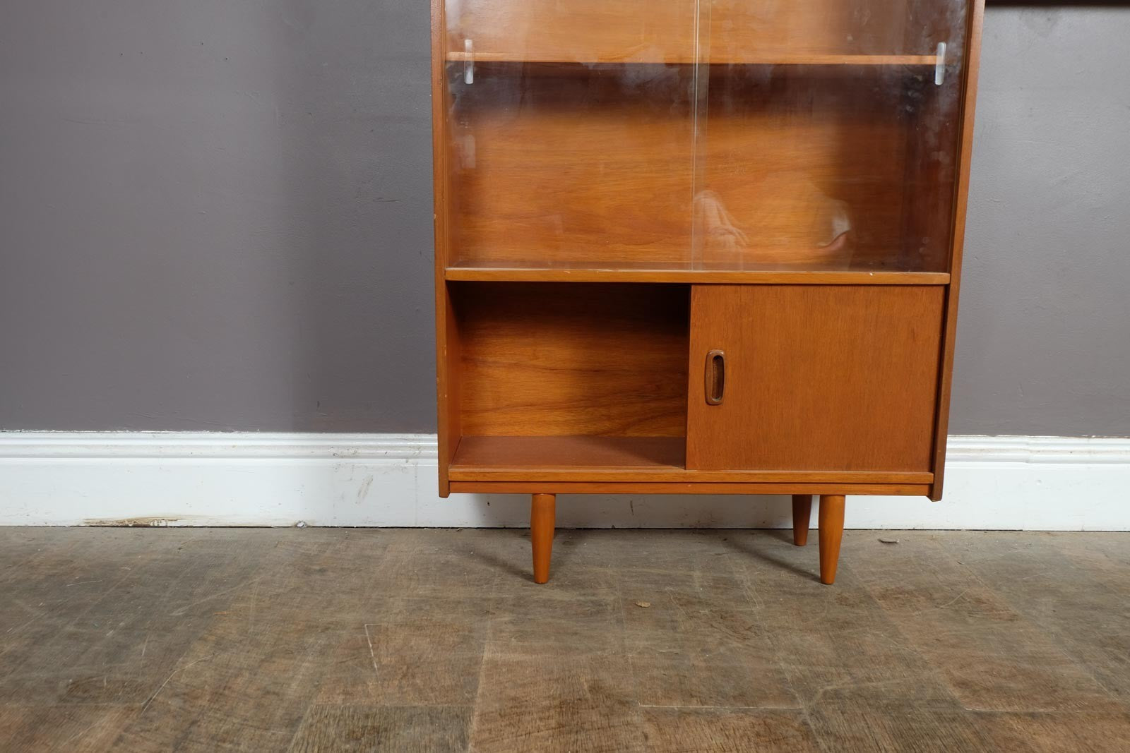 Vintage Mid Century Teak Display Cabinet