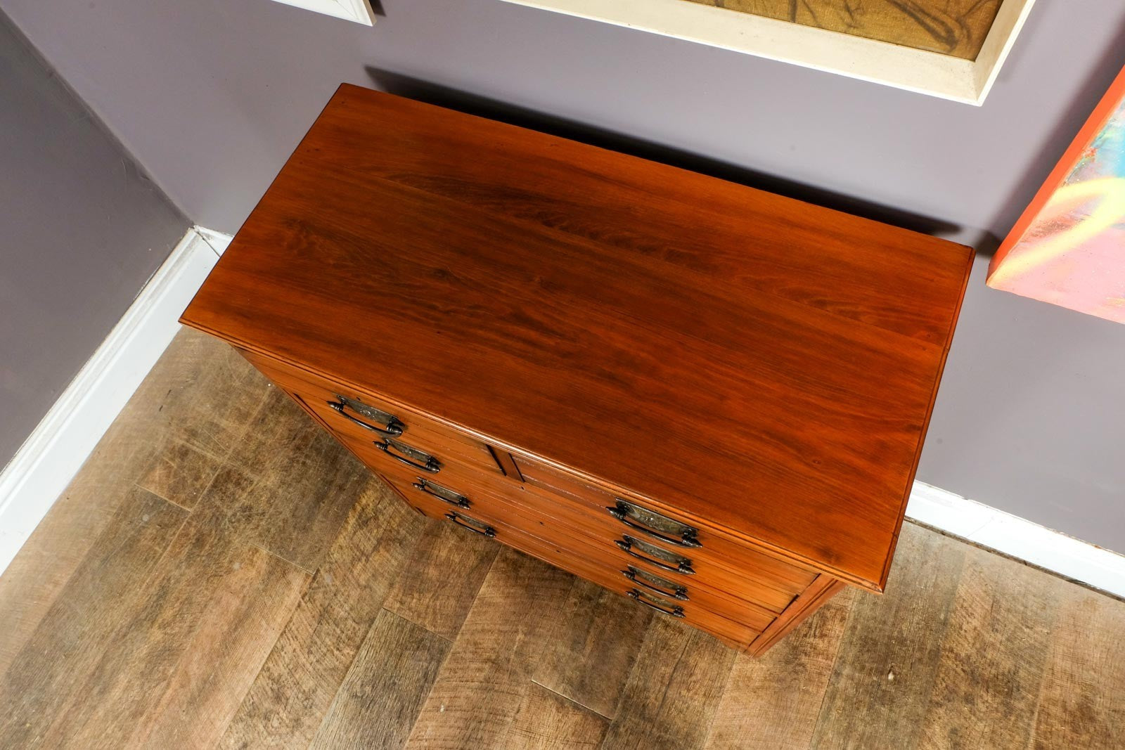 Antique Edwardian Satinwood Chest of Drawers