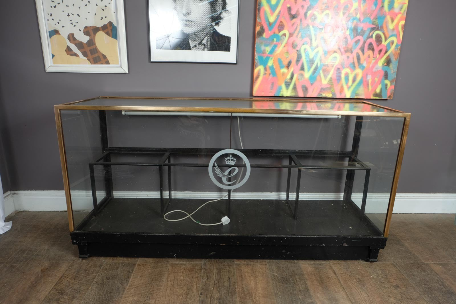 Vintage Glass and Brass Shop counter Display