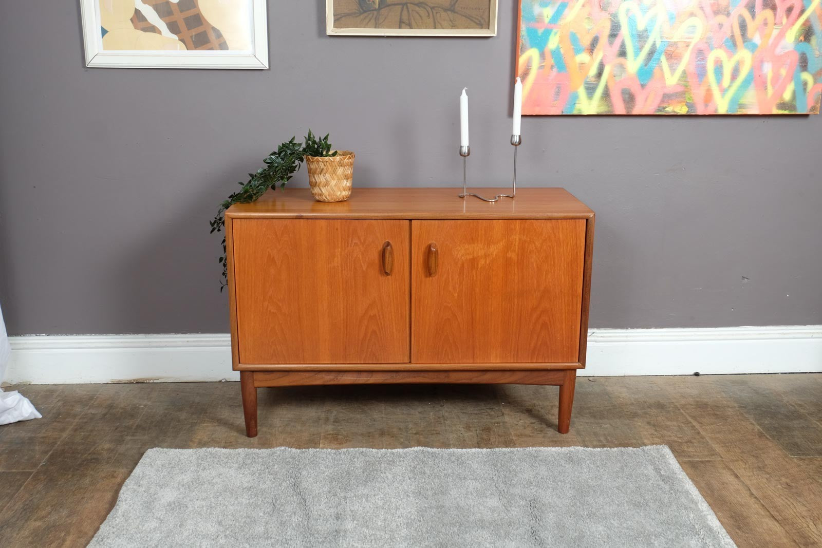 Vintage Retro Small Mid Century Teak G Plan Brasilia Cabinet