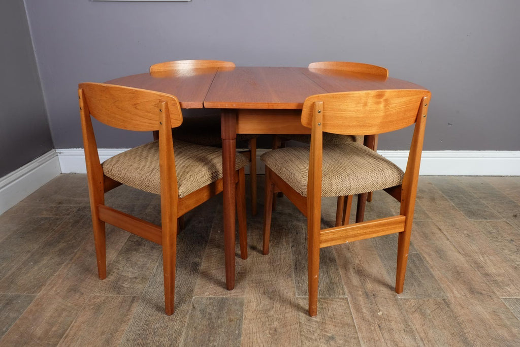 Vintage Retro G Plan Drop Leaf Dining Table and 4 Chairs