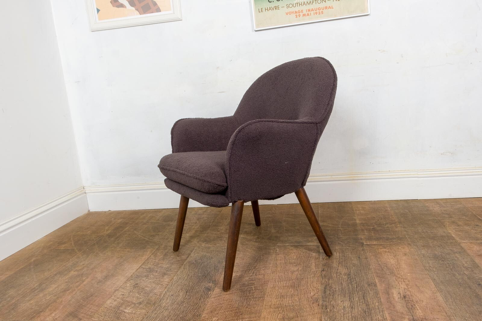 Vintage Retro Mid Century Occasional Chair by Toothill - Newly Upholstered