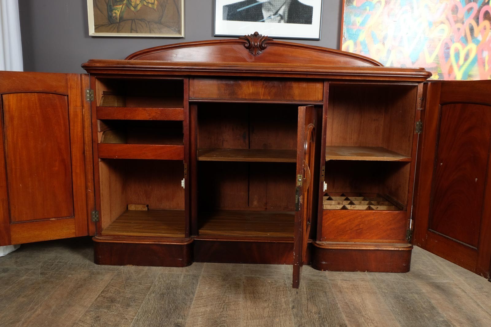 Vintage Mahogany Art Deco Sideboard
