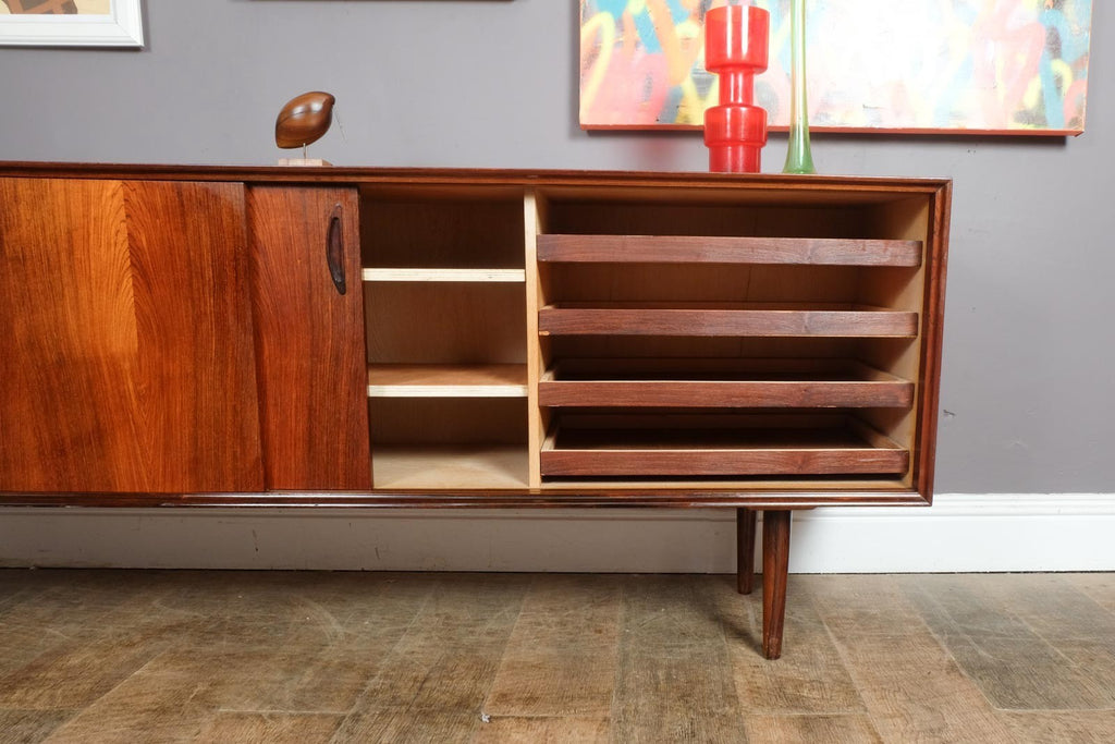 Vintage Retro Large Danish Rosewood Sideboard by E. Pedersen & Søn