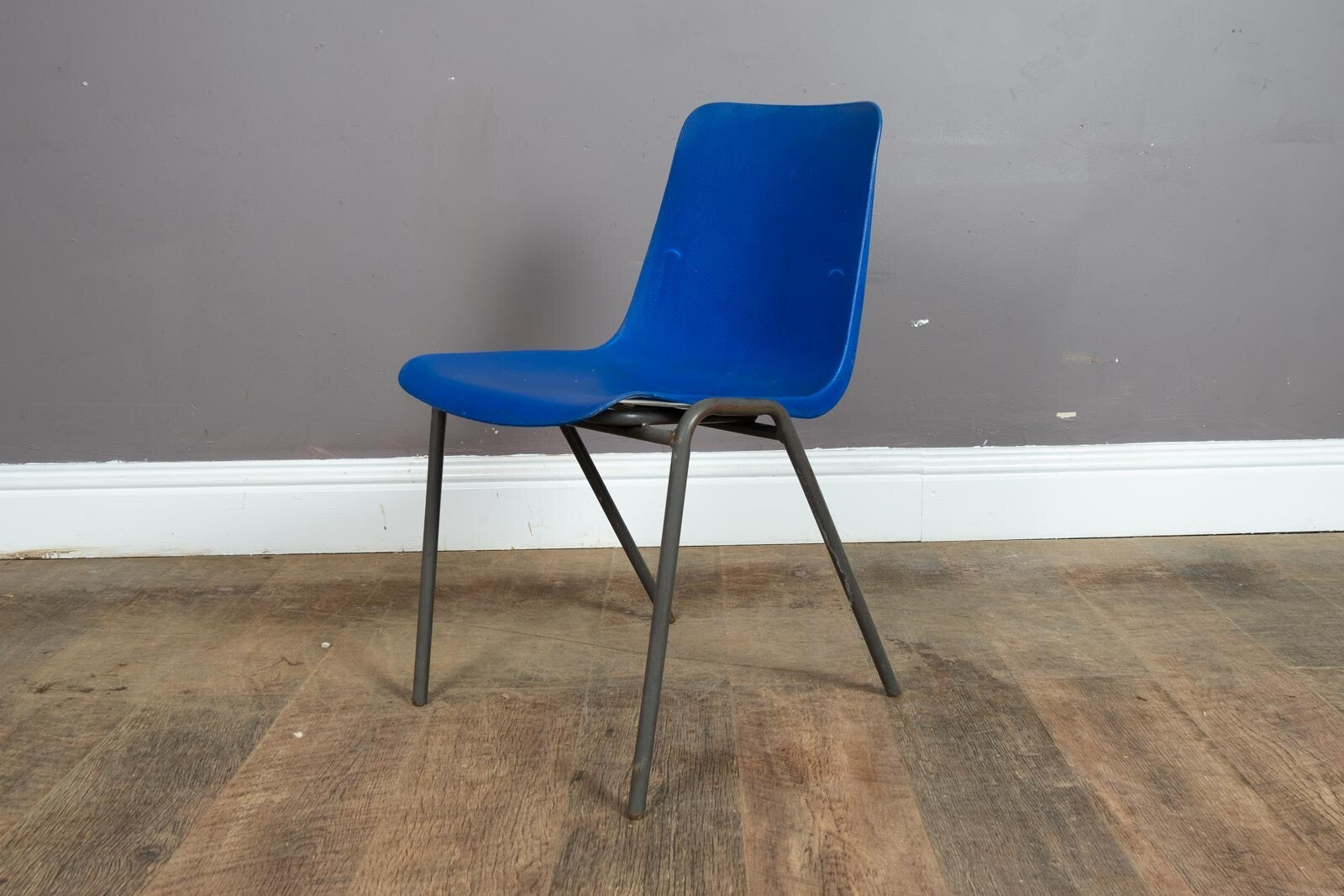 Vintage Retro Set of 4 School Stacking Chairs by Remploy