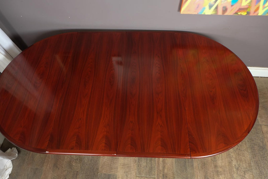 Vintage Retro Danish Rosewood Extending Dining Table