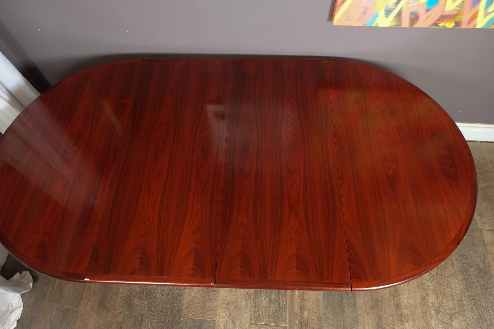 Vintage Retro Danish Rosewood Extending Dining Table