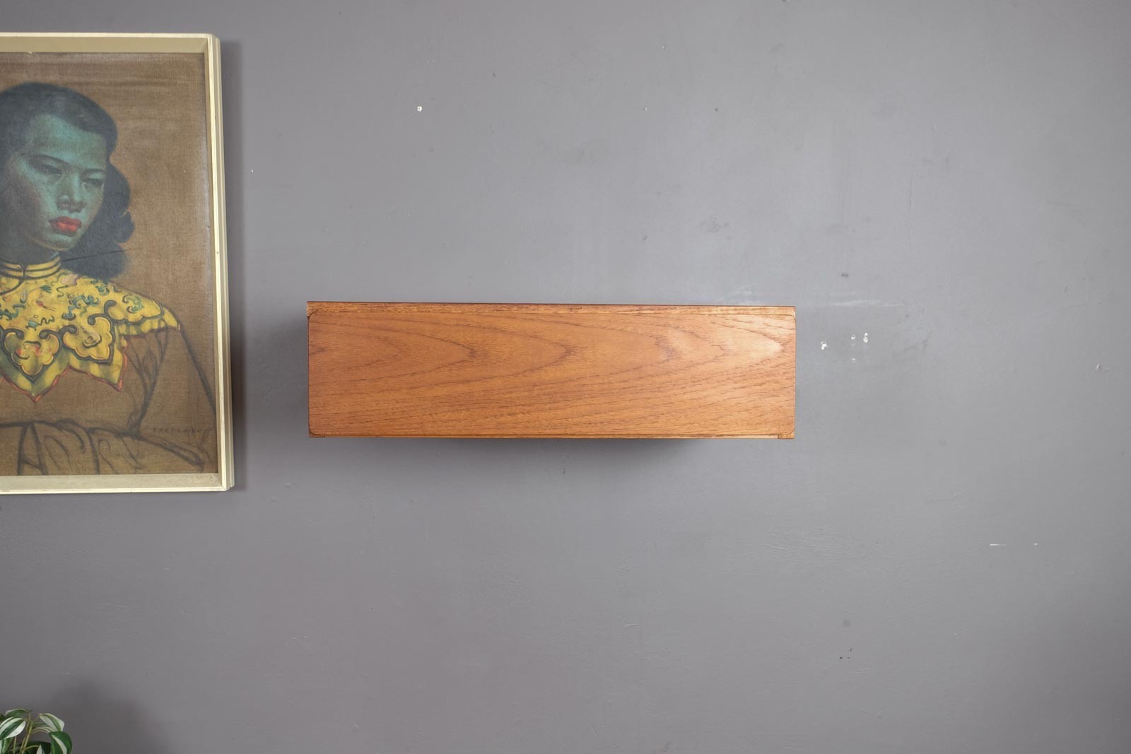 Vintage Retro Small Floating Teak Drawer by Beaver and Tapley