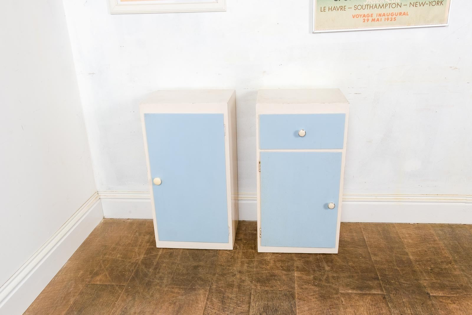 Vintage Retro 1950s Bedside Cabinets / Kitchen Units