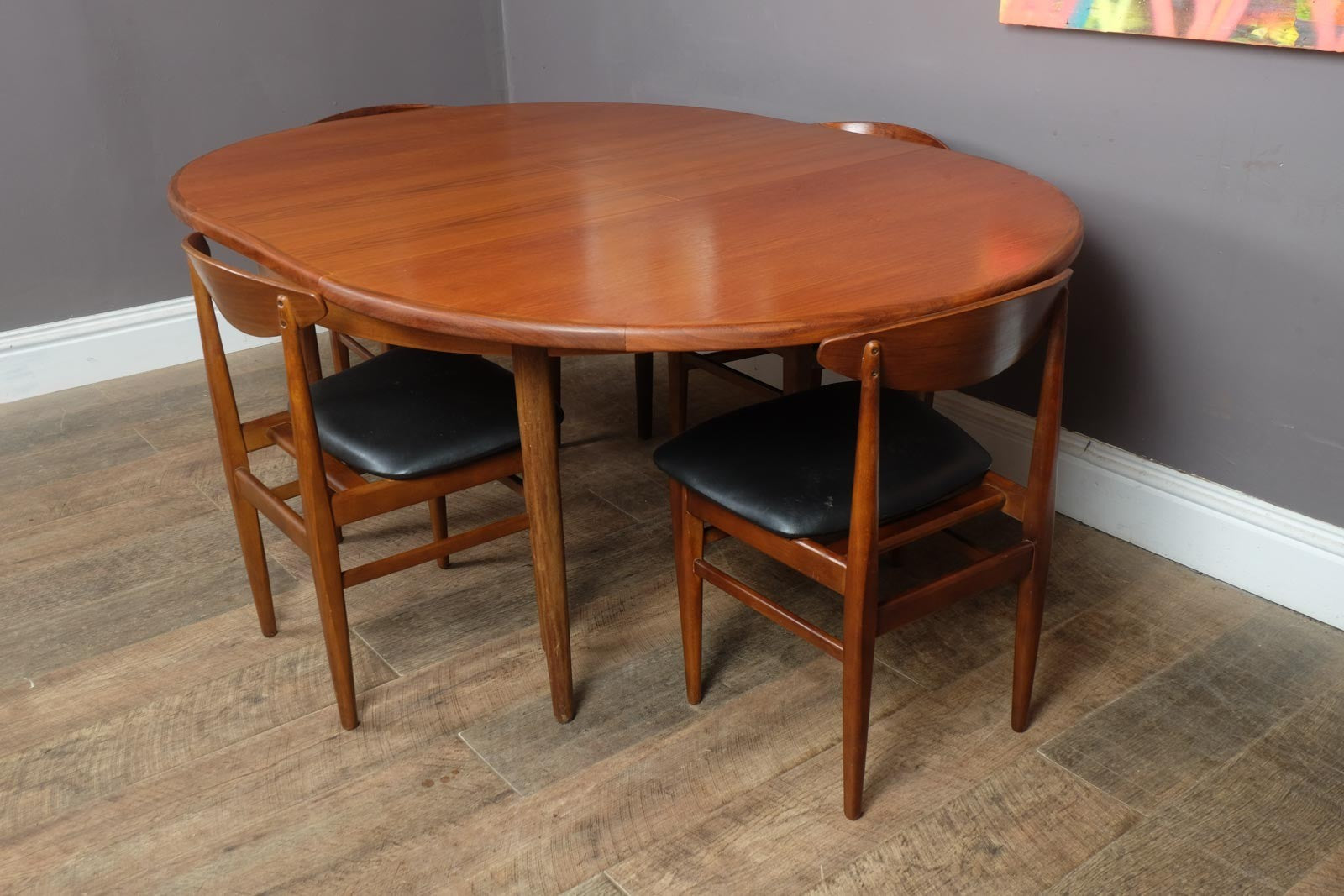 Vintage Retro Mid Century G Plan Fresco Teak Dining Table and 4 Chairs