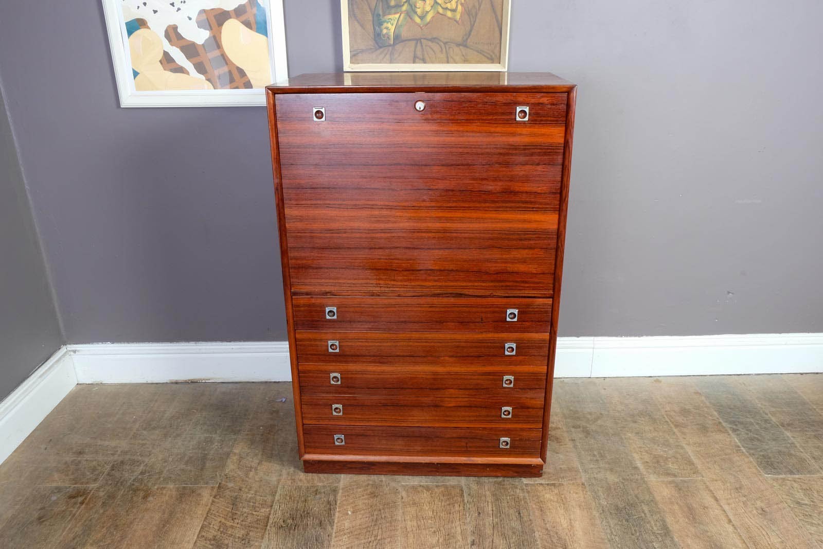 Vintage Arne Vodder #7755 Sibast Rosewood Bureau / Cabinet