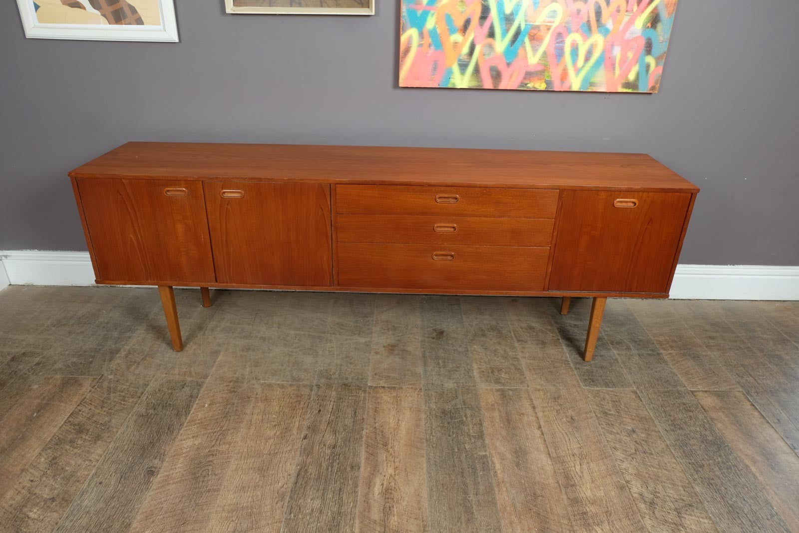 Vintage Retro Mid Century Large Teak Sideboard by Avalon