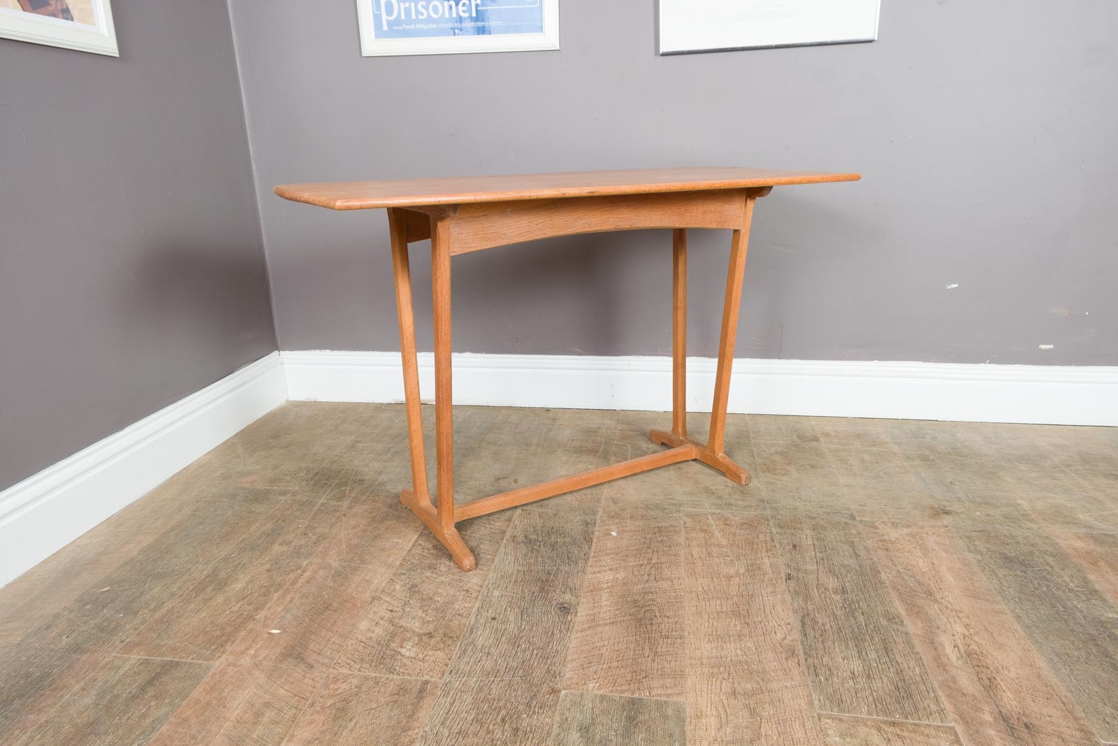 Vintage Light Oak Console Table Edward Barnsley Borge Mogensen