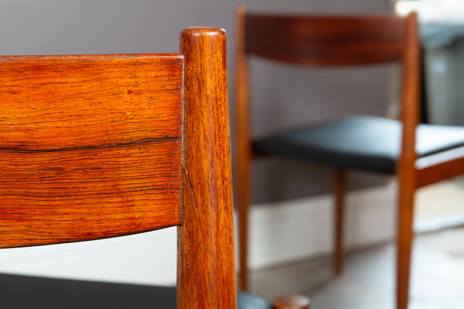 Vintage Retro set of 4 Danish Rosewood Dining Chairs