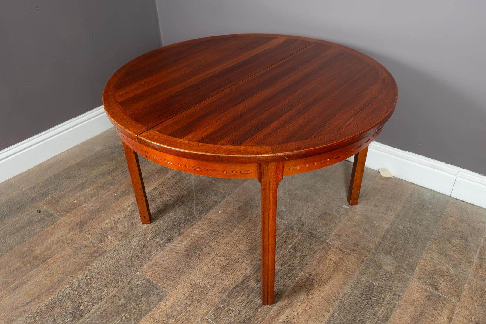 Vintage Retro Mid Century Rosewood Scandi Extending Dining Table by Troeds
