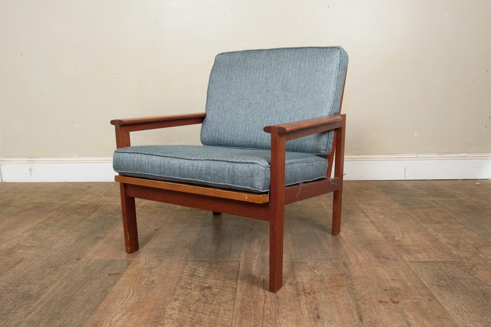 Pair of Danish Teak 'Capella' Lounge Chairs Armchairs by Illum Wikkelso
