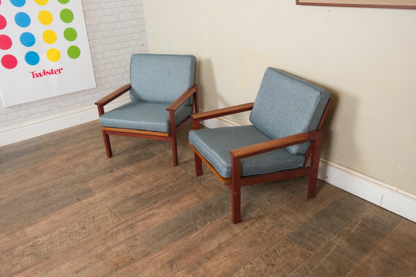 Pair of Danish Teak 'Capella' Lounge Chairs Armchairs by Illum Wikkelso