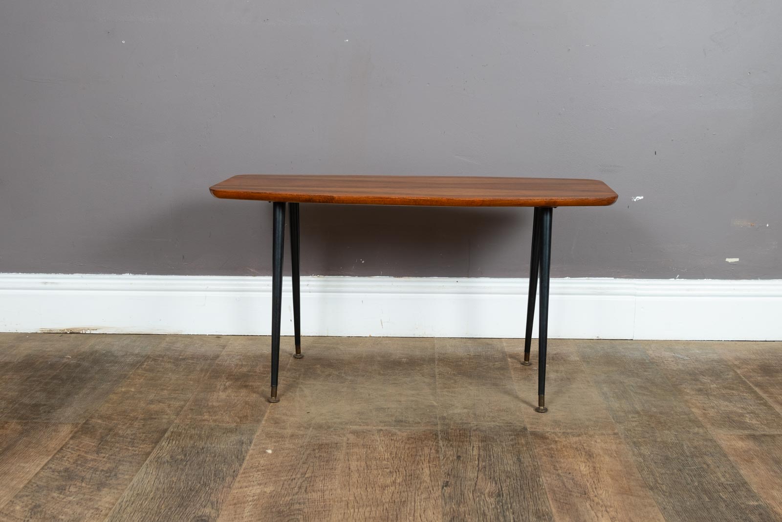 Vintage Retro Mid Century Walnut Coffee Table on Dansette Legs