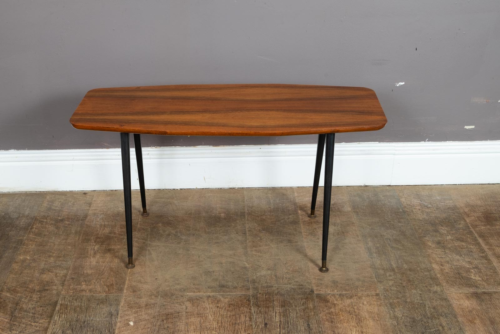 Vintage Retro Mid Century Walnut Coffee Table on Dansette Legs