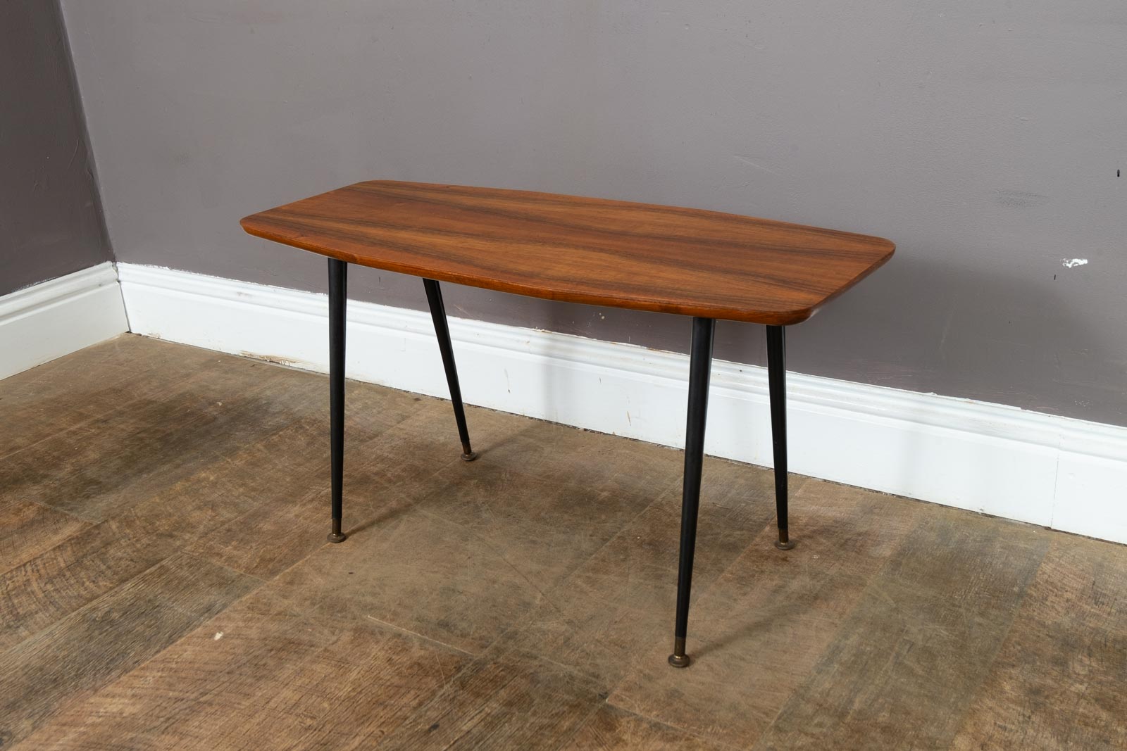 Vintage Retro Mid Century Walnut Coffee Table on Dansette Legs