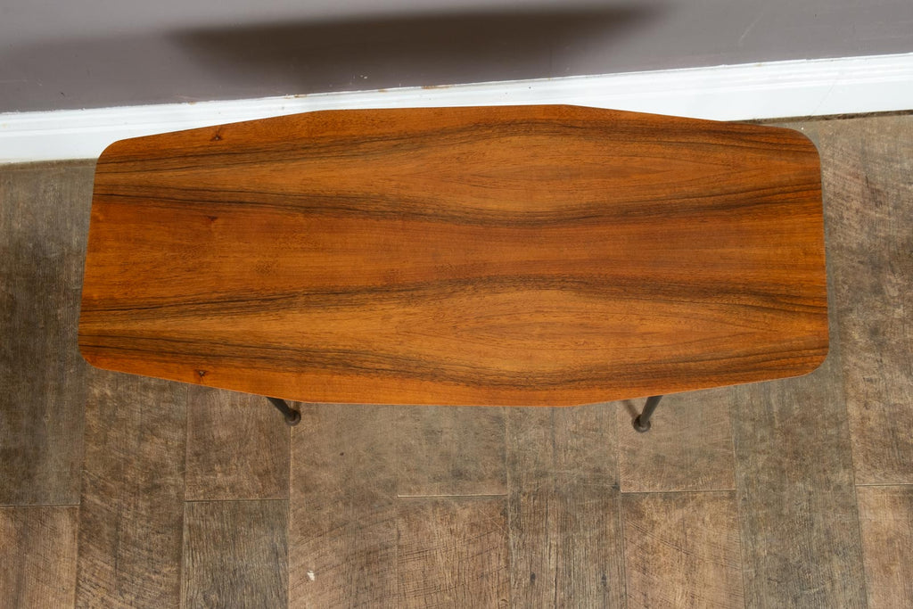 Vintage Retro Mid Century Walnut Coffee Table on Dansette Legs