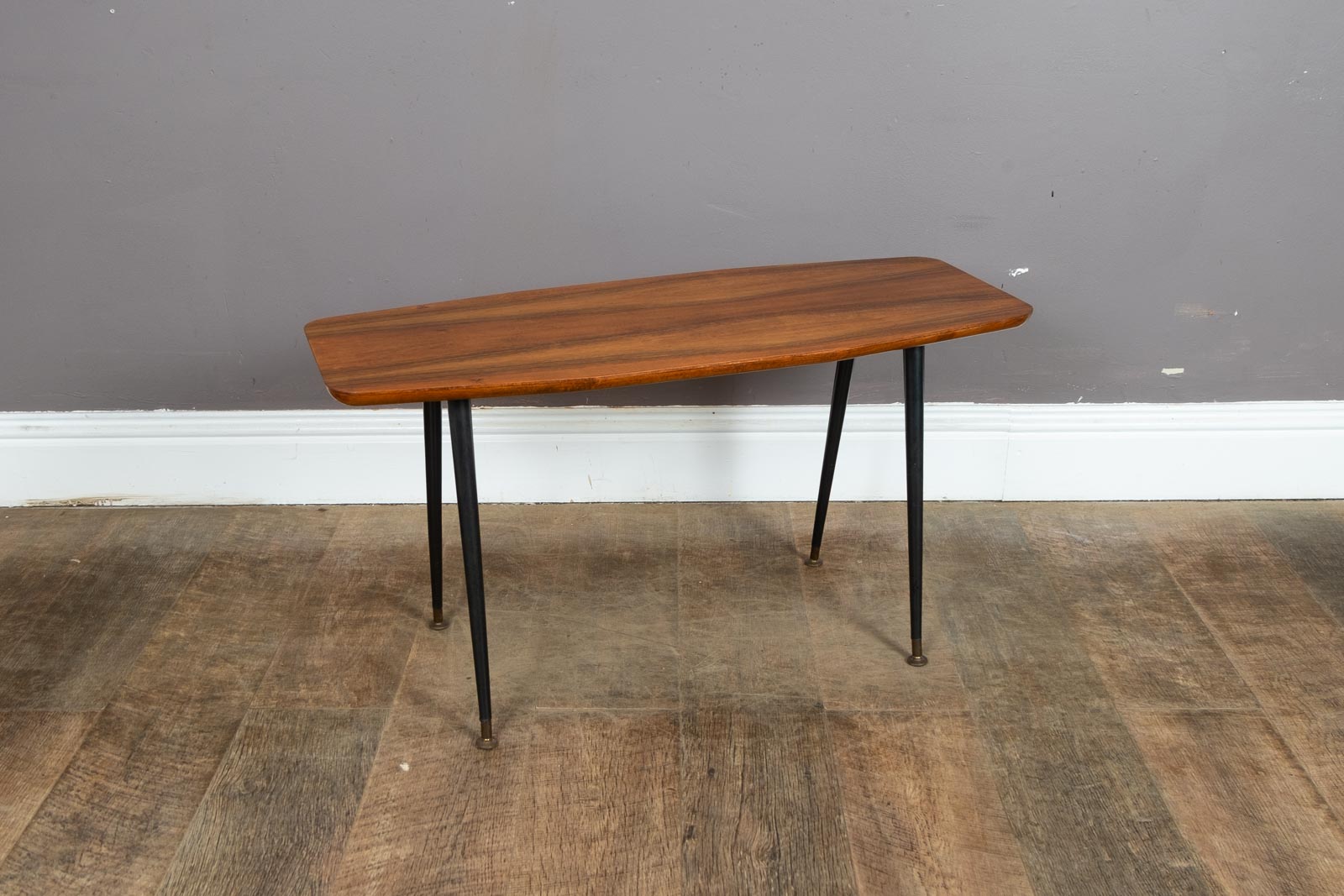 Vintage Retro Mid Century Walnut Coffee Table on Dansette Legs