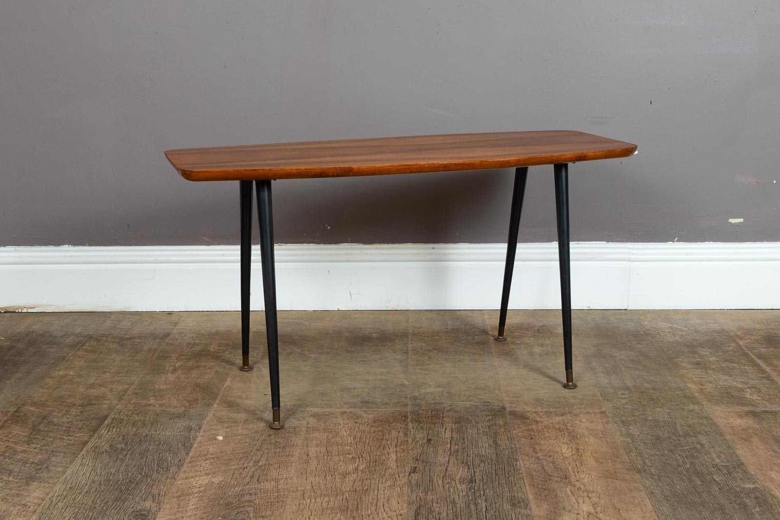 Vintage Retro Mid Century Walnut Coffee Table on Dansette Legs