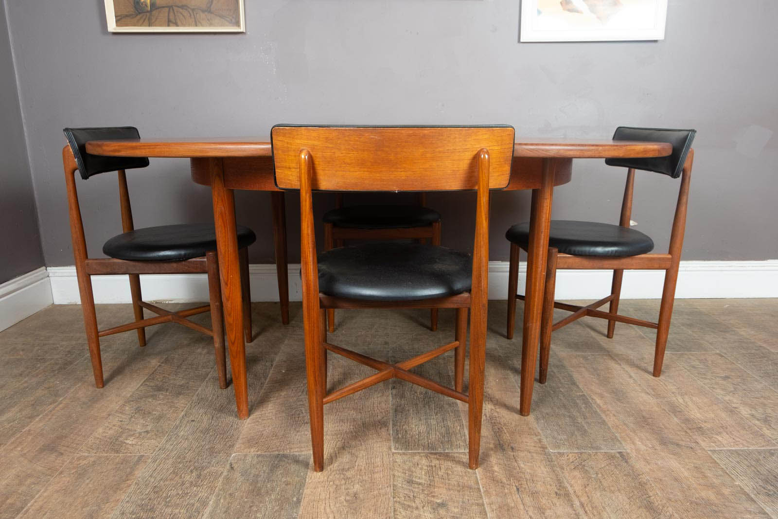 Vintage G Plan Fresco Dining Table and 4 Chairs VB Wilkins