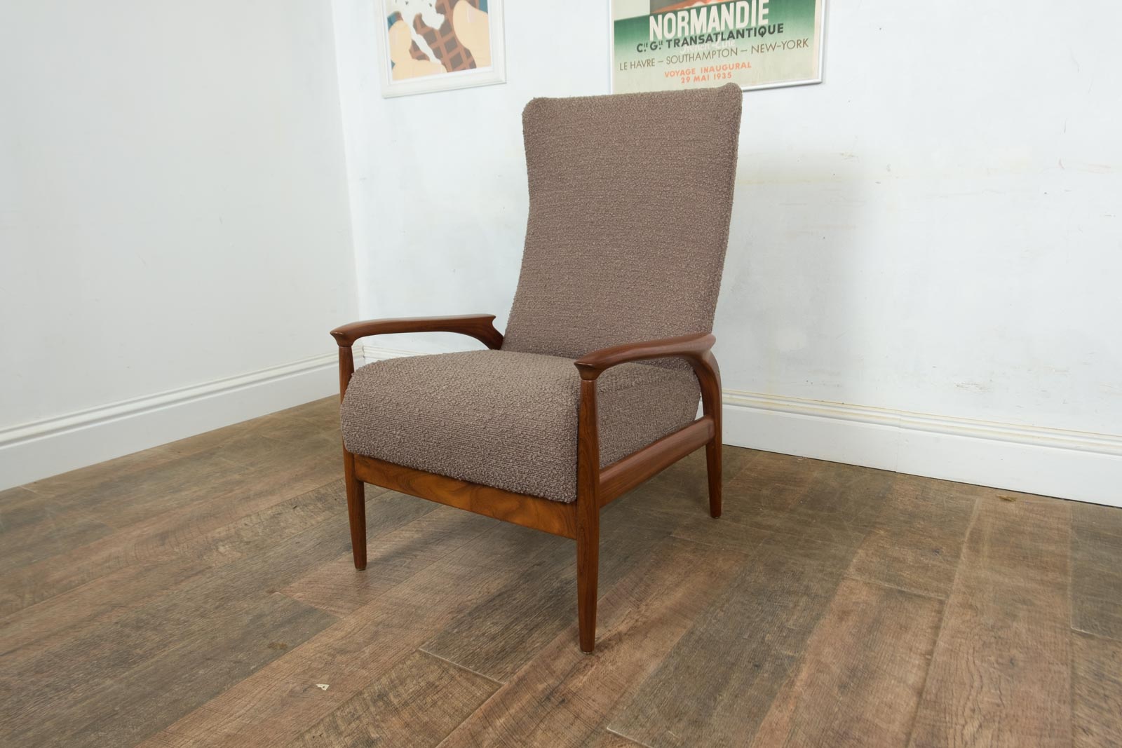 Mid Century Afromosia Arm Chair by Greaves and Thomas