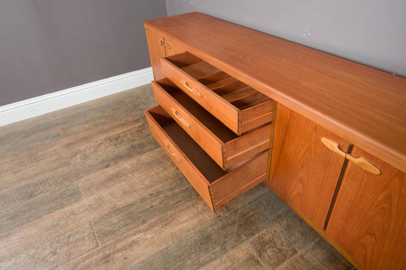 Vintage Retro Mid Century Teak Sideboard by Nathan Furniture