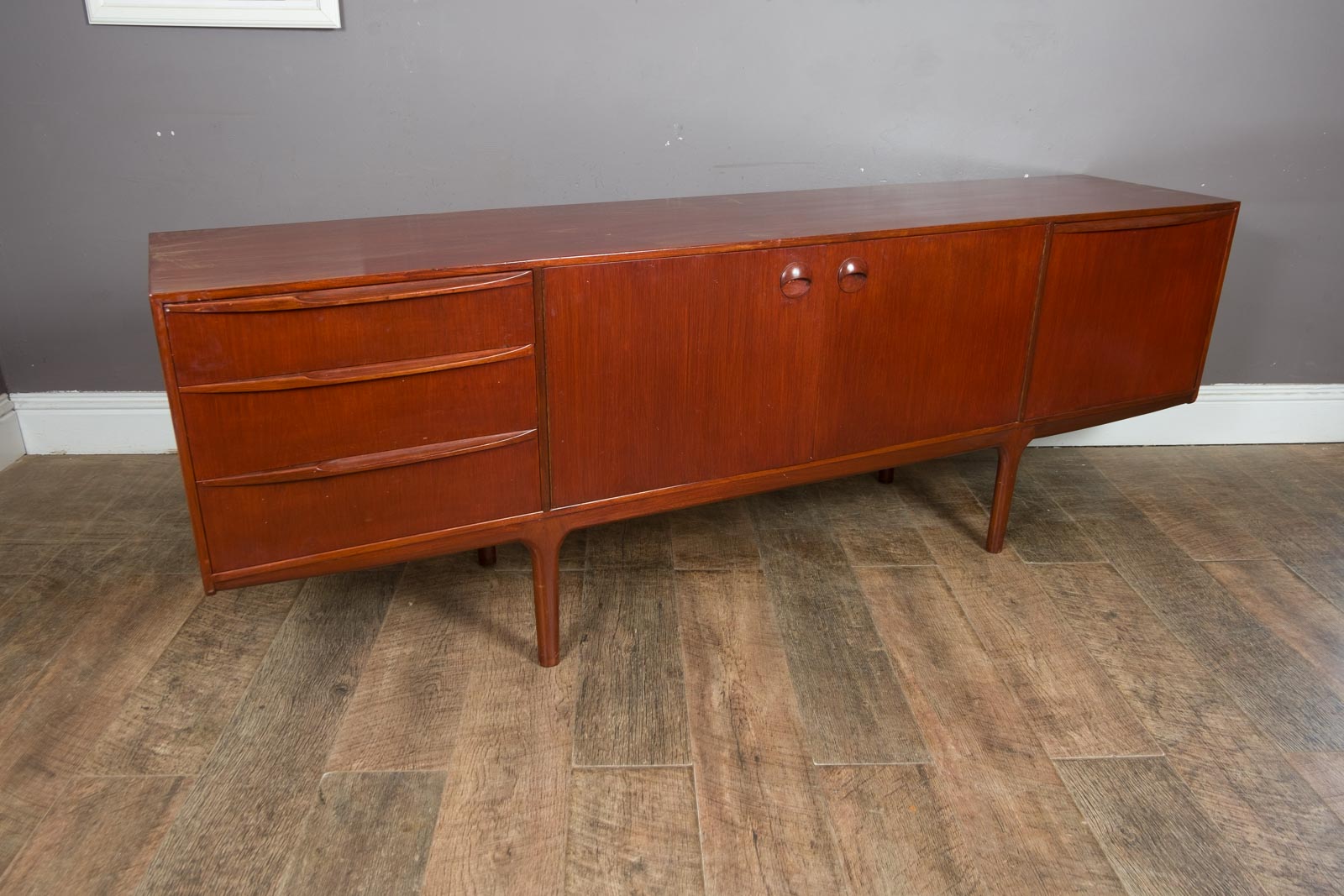 Vintage Retro Dark Teak Mid Century Sideboard by McIntosh