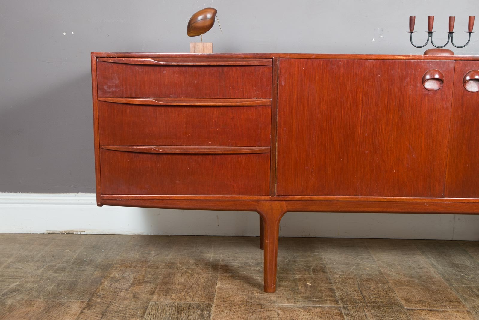 Vintage Retro Dark Teak Mid Century Sideboard by McIntosh