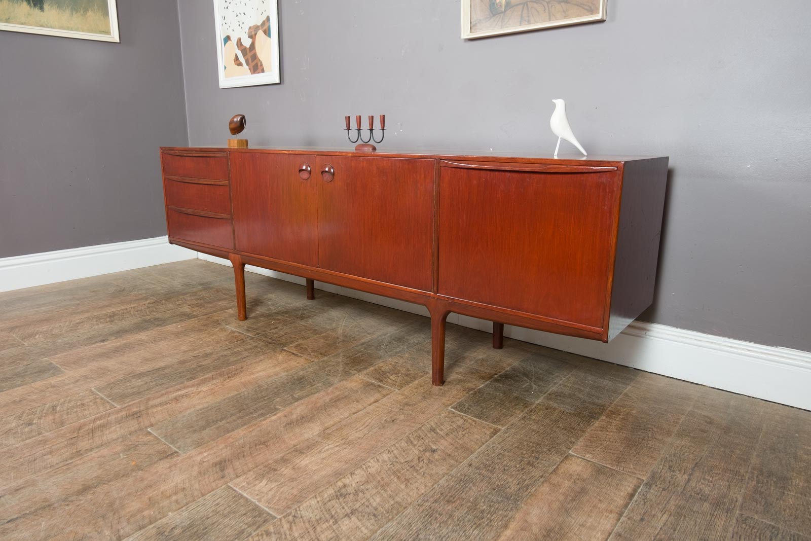 Vintage Retro Dark Teak Mid Century Sideboard by McIntosh