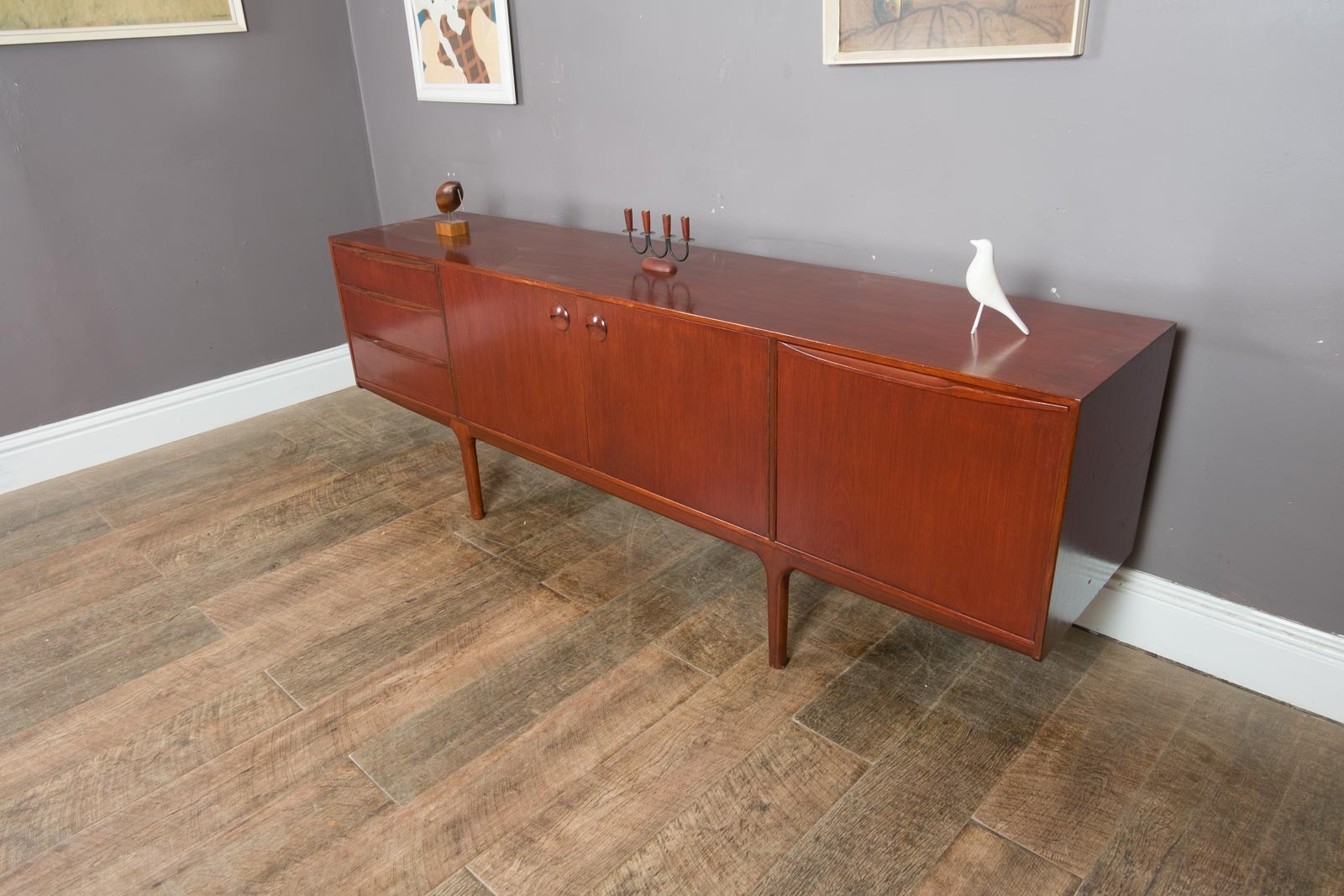 Vintage Retro Dark Teak Mid Century Sideboard by McIntosh
