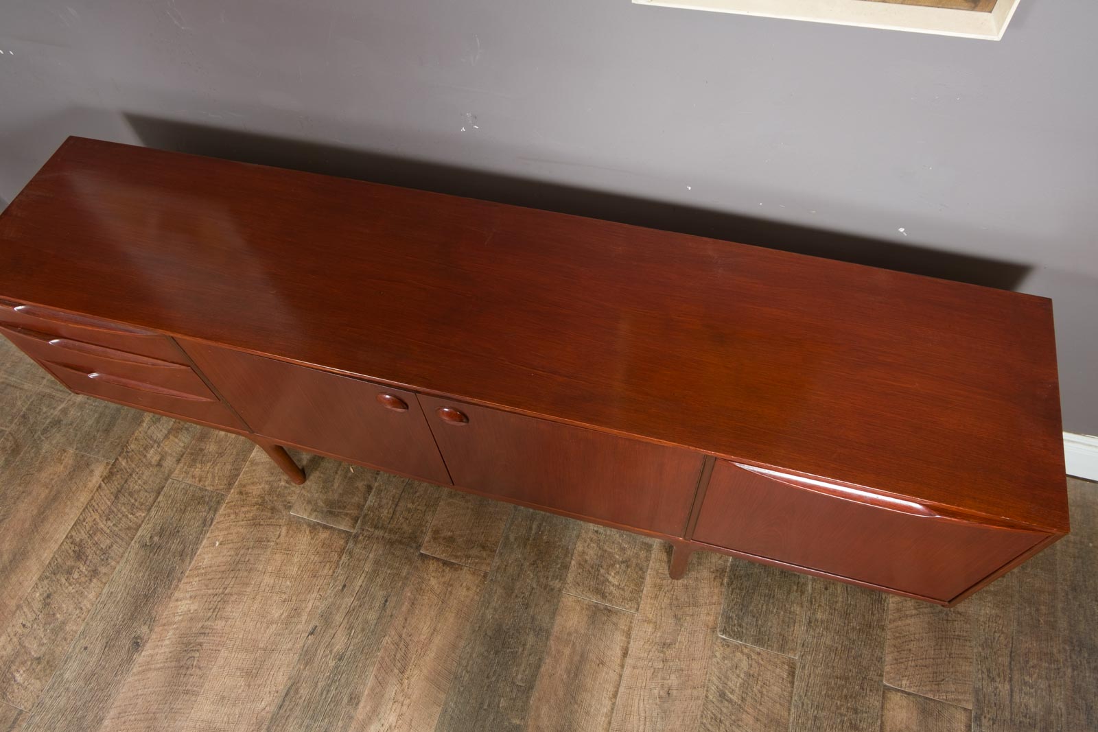 Vintage Retro Dark Teak Mid Century Sideboard by McIntosh