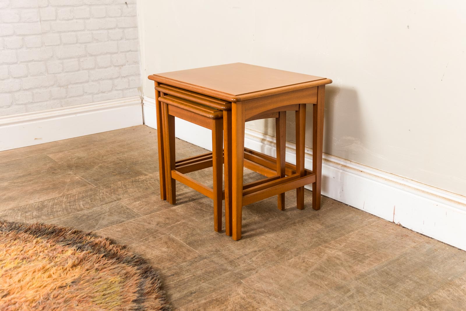 Mid Century Teak Nest of Tables by Stag
