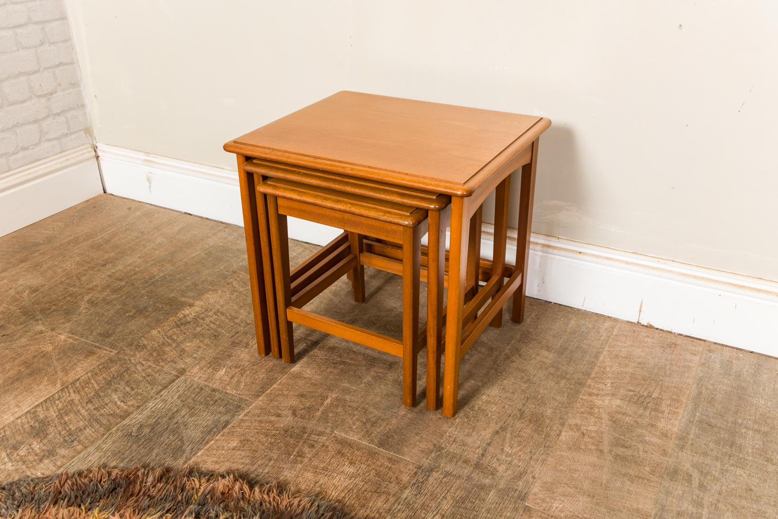 Mid Century Teak Nest of Tables by Stag